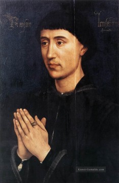  laurent - Porträt Diptychon von Laurent Froimont rechten Flügel Rogier van der Weyden